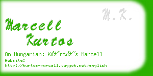 marcell kurtos business card